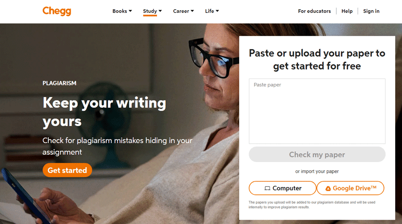 chegg plagiarism checker