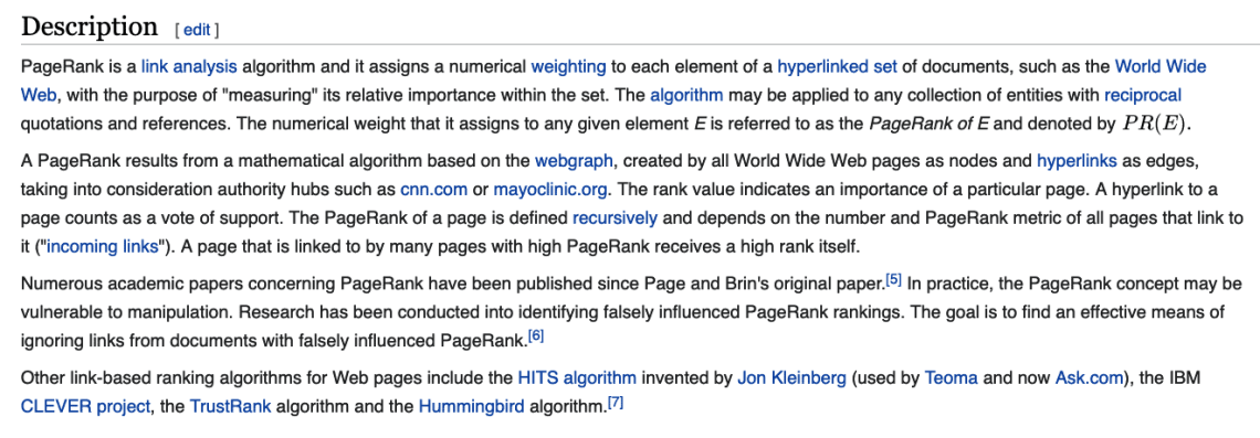 Example of Quality Backlink Usage is Wikipedia