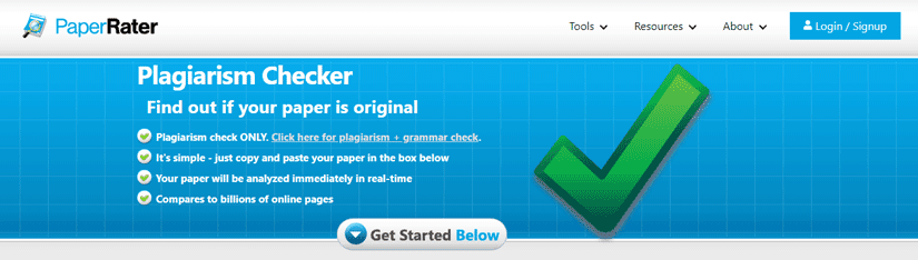 paperrater plagiarism checker